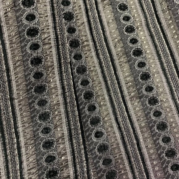 Alberto Makali Trousers NWT Size 12 Deco Tapestry Black Silver Dress Pants - Picture 6 of 8